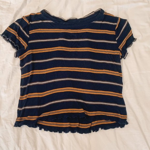 Hippie Rose Blue and Orange T-Shirt Size Medium - Picture 2 of 3